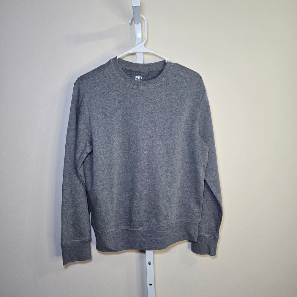Athletic Works Boys‎ Crewneck Sweatshirt Pullover Long Sleeve Gray XL (14-16)